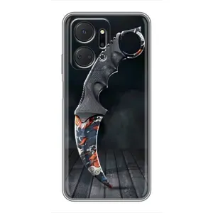 Чехол КИБЕРСПОРТ для Huawei Honor X7a (Кинжал КС ГО)