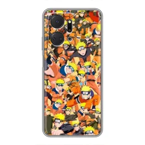 Чехлы с принтом Наруто на Huawei Honor X7a (Коллаж Наруто)