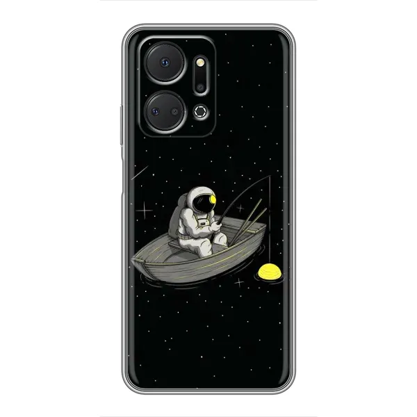 Чехол с рисунком «Космонавт на рыбалке» для Huawei Honor X7a Чехол с рисунком «Космонавт на рыбалке» для Huawei Honor X7a