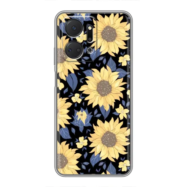 Чехол с рисунком «красивые цветы» для Huawei Honor X7a Чехол с рисунком «красивые цветы» для Huawei Honor X7a