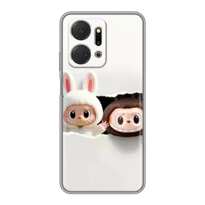 Чохол з принтом Лабубу для Huawei Honor X7a (Фігурки Labubu)