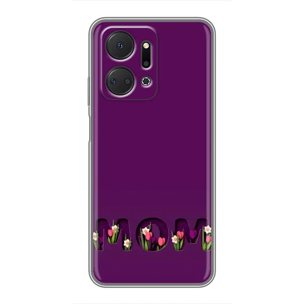 Чехол с рисунком «Мама с цветами» для Huawei Honor X7a Чехол с рисунком «Мама с цветами» для Huawei Honor X7a