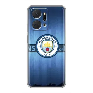 Силиконовые Чехлы принт Футбол на Huawei Honor X7a (ManCity)