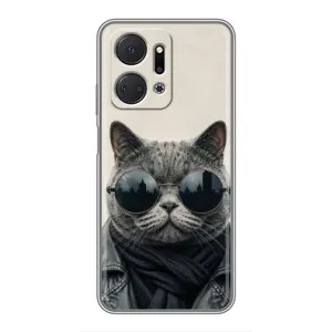 Чохол на тематику: Коти для Huawei Honor X7a (Модний кіт)