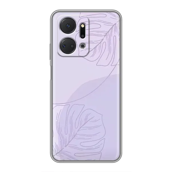 Чехол с рисунком «Монстера фиолетовая» для Huawei Honor X7a Чехол с рисунком «Монстера фиолетовая» для Huawei Honor X7a