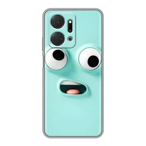 Силиконовые Чехлы (смешные стикеры) для Huawei Honor X7a (Забавное мятное лицо)