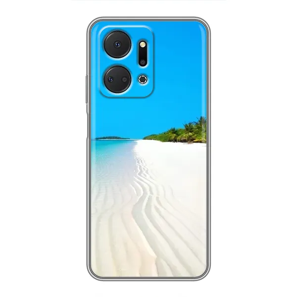 Чехол с рисунком «Море песок» для Huawei Honor X7a