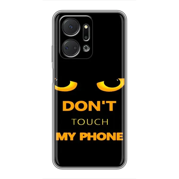 Чехол с рисунком «Не трогай мой телефон» для Huawei Honor X7a Чехол с рисунком «Не трогай мой телефон» для Huawei Honor X7a