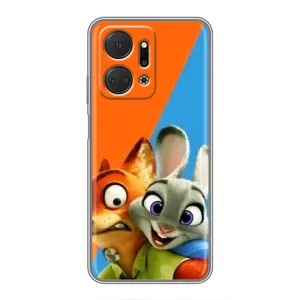 Чехлы ЗВЕРОПОЛИС для Huawei Honor X7a (Ник и Хопс)