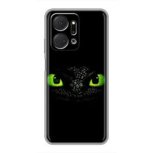 Чехол дракон Беззубик для Huawei Honor X7a (Глаза Беззубика)