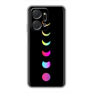 Чехол (ТПУ) с планетами на Huawei Honor X7a (Полнолуние)