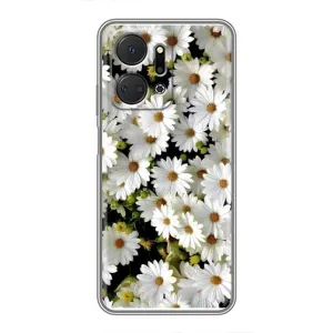 Чехол с ромашками на Huawei Honor X7a (Рамка в ромашках)
