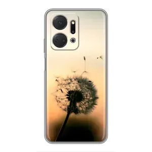 Силіконовий Чохол з кульбабками на Huawei Honor X7a (Роздмухана кульбабка)