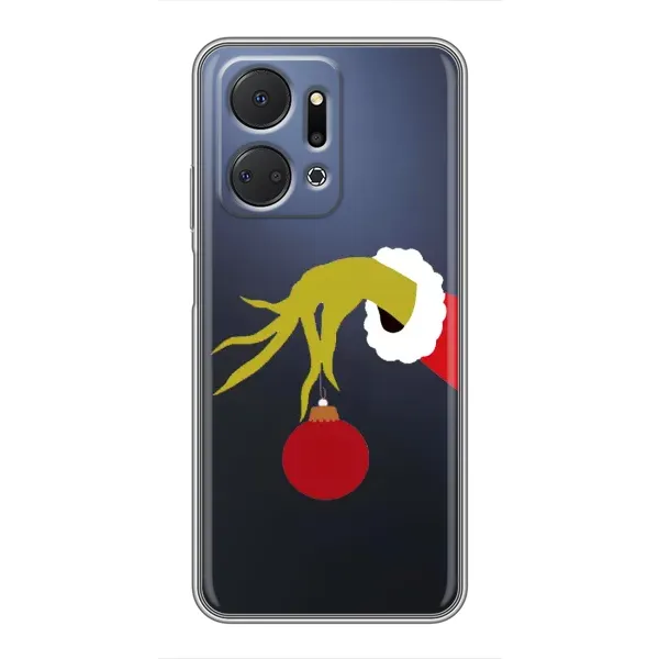Чехол с рисунком «Рука Гринча» для Huawei Honor X7a Чехол с рисунком «Рука Гринча» для Huawei Honor X7a