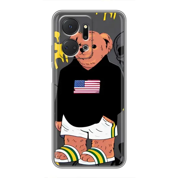 Чехол с рисунком «Teddy USA» для Huawei Honor X7a Чехол с рисунком «Teddy USA» для Huawei Honor X7a