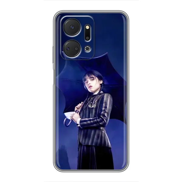 Чехол с рисунком «Уэнсдей с зонтом» для Huawei Honor X7a Чехол с рисунком «Уэнсдей с зонтом» для Huawei Honor X7a