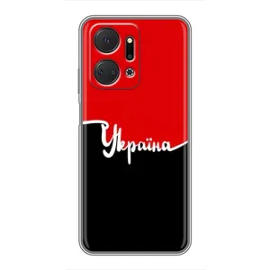 Чехлы УПА (Красно-Чёрный) на Huawei Honor X7a (Украина УПА)