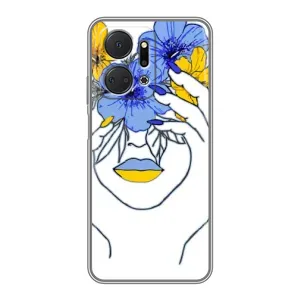 Чохол на Huawei Honor X7a (Український дизайн) (Українка на всю голову)