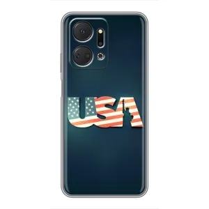 Чохол Прапор USA для Huawei Honor X7a