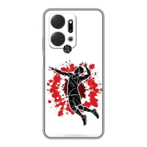 Чохли з прінтом Спортивна тематика для Huawei Honor X7a (Волейболіст)