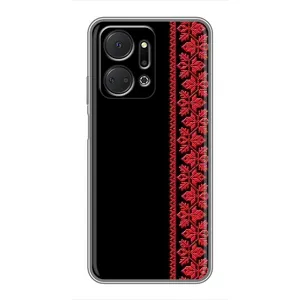 Силиконовый Чехол на Huawei Honor X7a с картинкой Вышиванки