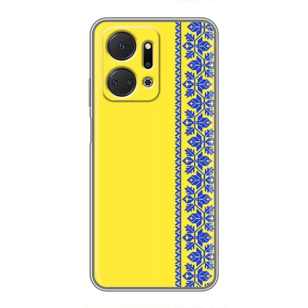 Чехол с рисунком «Вышиванка на желтом» для Huawei Honor X7a Чехол с рисунком «Вышиванка на желтом» для Huawei Honor X7a