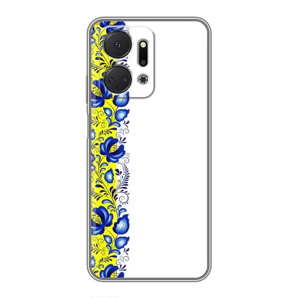Чехол с рисунком «Желто-синяя вышиванка» для Huawei Honor X7a Чехол с рисунком «Желто-синяя вышиванка» для Huawei Honor X7a