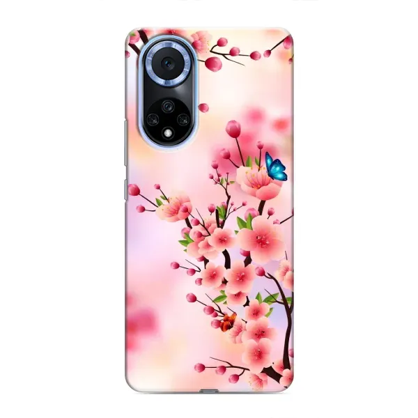 Чохол з малюнком «Метелики на сакурі» для Huawei Honor X7b Чохол з малюнком «Метелики на сакурі» для Huawei Honor X7b