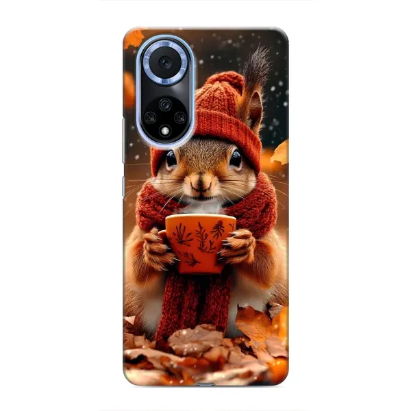 Чехол с рисунком «Белка с кофе» для Huawei Honor X7b Чехол с рисунком «Белка с кофе» для Huawei Honor X7b