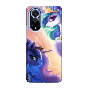 Чехол Unicorn на Huawei Honor X7b (Единорожки на тучках)