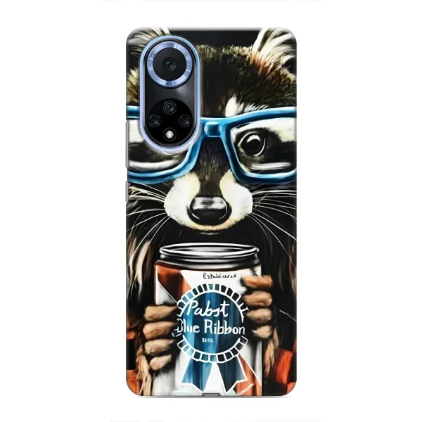 Чехол с рисунком «Енот в очках» для Huawei Honor X7b Чехол с рисунком «Енот в очках» для Huawei Honor X7b
