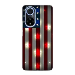 Чехол Флаг USA для Huawei Honor X7b (Флаг США 2)