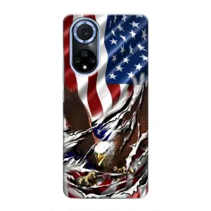 Чехол Флаг USA для Huawei Honor X7b (Флаг USA)