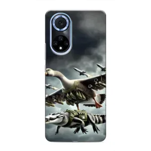 Чохол з мемами траралело тралала для Huawei Honor X7b (Гусіні і крокоділо)