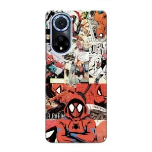 Чехол Супергерой Человека Паука на Huawei Honor X7b (Комикс Паука)