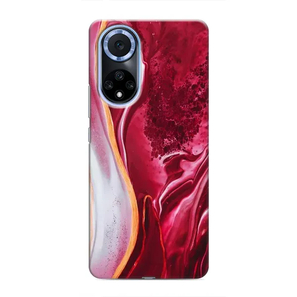 Чехол с рисунком «Красный мрамор» для Huawei Honor X7b Чехол с рисунком «Красный мрамор» для Huawei Honor X7b