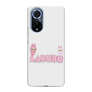 Чехол с принтом Лабубу для Huawei Honor X7b (Логотип Лабубу)