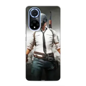 Силиконовый чехол с картинкой "Герой Pubg" на Huawei Honor X7b (Пабг)