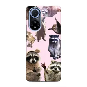 Силиконовый Чехол с Енотами на Huawei Honor X7b (Смешные Еноты)
