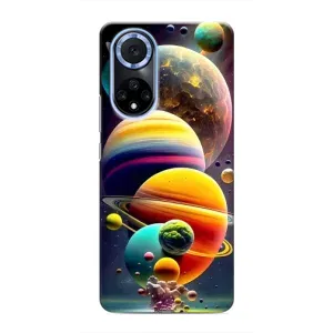 Чохол (ТПУ) з планетами на Huawei Honor X7b (Сонячна система)