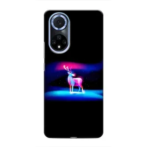Силиконовый бампер с картинкой животных для Huawei Honor X7b (Яркий олень)