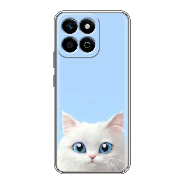 Чехол с рисунком «Белый кот» для Huawei Honor X7c Чехол с рисунком «Белый кот» для Huawei Honor X7c
