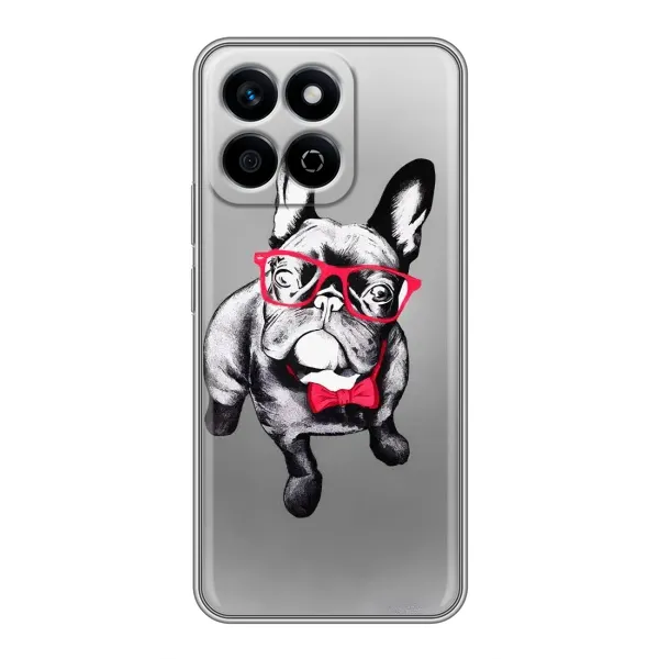 Чехол с рисунком «Бульдог в очках» для Huawei Honor X7c Чехол с рисунком «Бульдог в очках» для Huawei Honor X7c