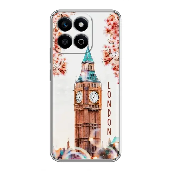 Чехол с рисунком «Часы Лондон» для Huawei Honor X7c Чехол с рисунком «Часы Лондон» для Huawei Honor X7c