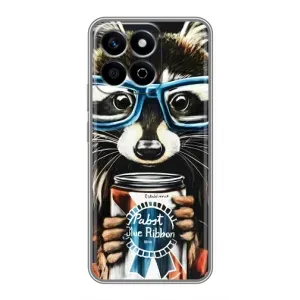 Силіконовий Чохол з Энотами на Huawei Honor X7c (Єнот в окулярах)