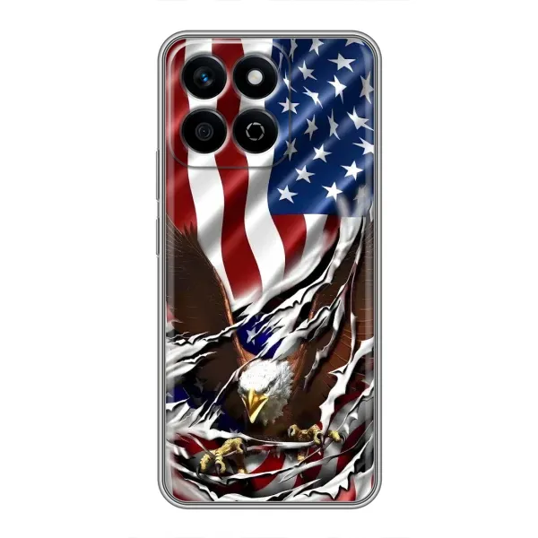 Чехол с рисунком «Флаг USA» для Huawei Honor X7c Чехол с рисунком «Флаг USA» для Huawei Honor X7c