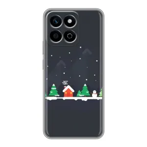 Силіконовий бампер на різдво для Huawei Honor X7c (Місто зимове)