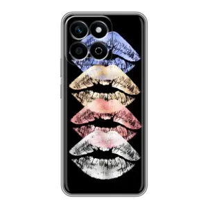Чехол Стильные девушки на Huawei Honor X7c (Губы)