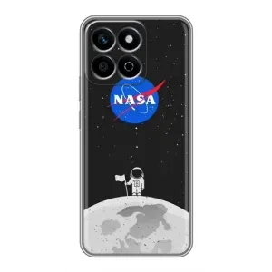 Силіконовый бампер з принтом "Наса" на Huawei Honor X7c (Космонавт NASA)