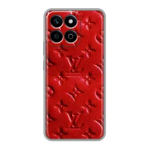 Текстурный Чехол Louis Vuitton для Хuawei Онор Х7с (Красный ЛВ)